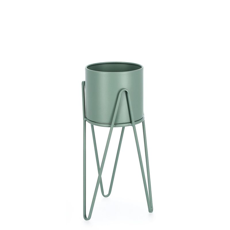 Casa si Gradina - Gradinarit si plante - Plante si ghivece - Ghivece si suporturi - Set 2 suporturi flori otel verde Madelyn 23.5x53-57 cm, 21.5x42-46 cm, - Infinity.ro