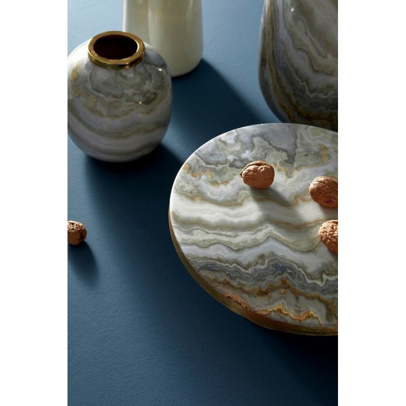 Casa si Gradina - Decoratiuni - Obiecte decorative - Vaze si boluri decorative - Vaza flori metal Marsha 17x17 cm - Infinity.ro