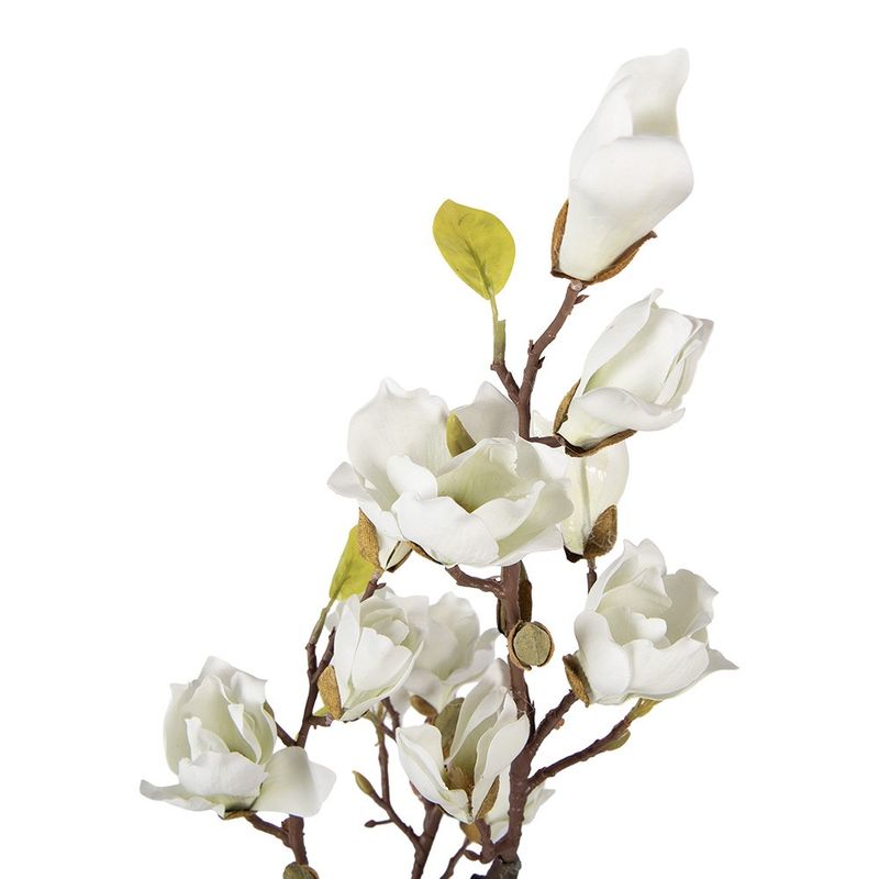 Casa si Gradina - Decoratiuni - Obiecte decorative - Plante artificiale - Magnolie alba artificiala in ghiveci 16x14x60 cm - Infinity.ro