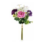 Casa si Gradina - Decoratiuni - Obiecte decorative - Plante artificiale - Buchet flori artificiale multicolore 36 cm - Infinity.ro