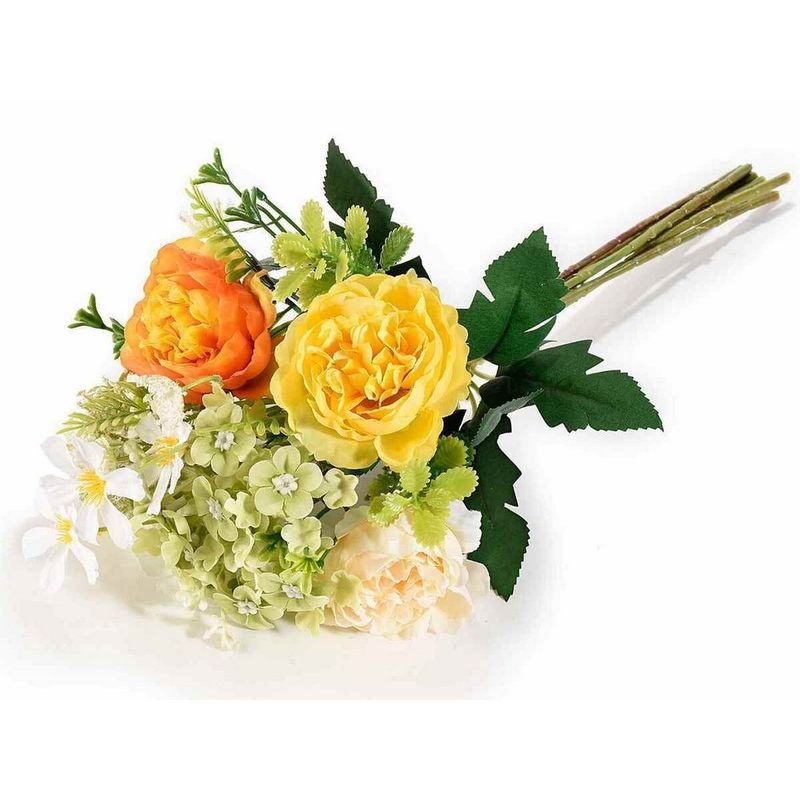 Casa si Gradina - Decoratiuni - Obiecte decorative - Plante artificiale - Buchet flori artificiale multicolor 36 cm - Infinity.ro