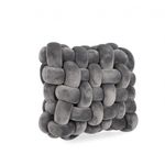 Casa si Gradina - Textile si covoare - Perne si pilote - Perne decorative - Set 4 perne decorative textil gri Entwine 30x30x10 cm - Infinity.ro