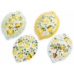 Casa si Gradina - Bucatarie si vesela - Organizare si depozitare bucatarie - Suporturi tacamuri si vase - Set 4 suporturi vase fierbinti pluta ceramica multicolora Lamai cm 15 x 21,5 H - Infinity.ro