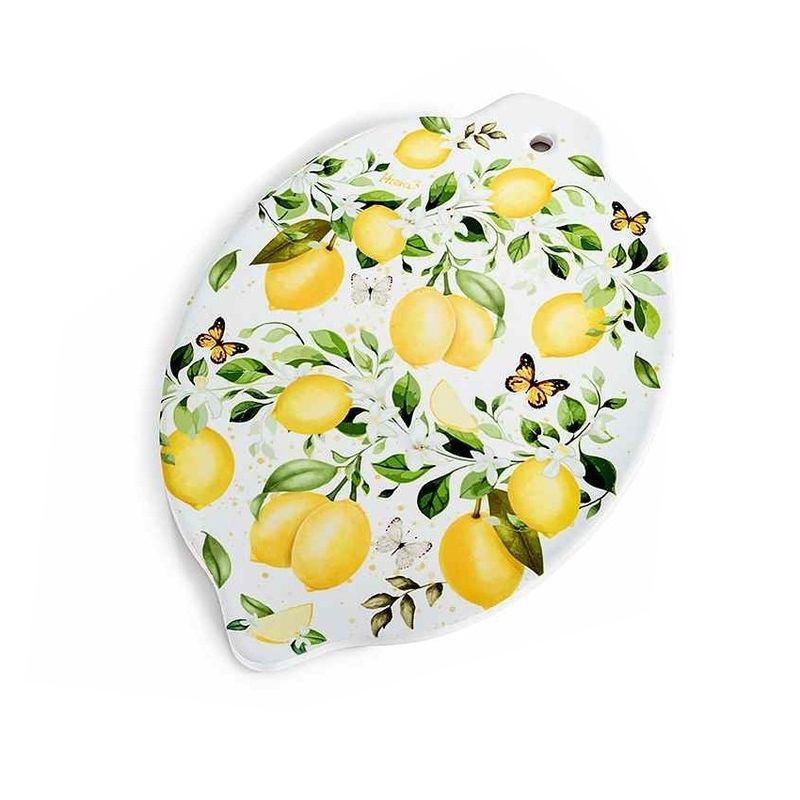 Casa si Gradina - Bucatarie si vesela - Organizare si depozitare bucatarie - Suporturi tacamuri si vase - Set 4 suporturi vase fierbinti pluta ceramica multicolora Lamai cm 15 x 21,5 H - Infinity.ro