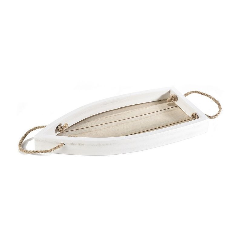 Casa si Gradina - Bucatarie si vesela - Ustensile bucatarie - Tavi servire - Set 2 tavi lemn natur alb Barcuta 40x18.5x3 cm, 32x15x3 cm - Infinity.ro