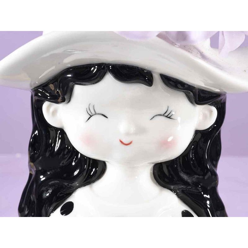 Casa si Gradina - Decoratiuni - Obiecte decorative - Vaze si boluri decorative - Set 3 vaze portelan Fetite 9.5x8.5x12 cm - Infinity.ro