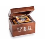 Casa si Gradina - Mobilier - Organizare si depozitare - Cutii depozitare - Set 2 cutii ceai lemn maro alb 10x8.5x7 cm - Infinity.ro
