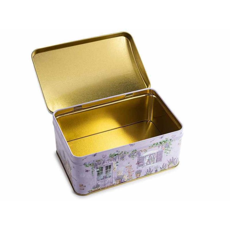 Casa si Gradina - Mobilier - Organizare si depozitare - Cutii depozitare - Set 2 cutii depozitare metal Lavanda 15,5 x 10 x 8 H, 13 x 8 x 6,5 H - Infinity.ro