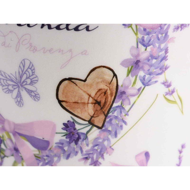 Casa si Gradina - Decoratiuni - Obiecte decorative - Vaze si boluri decorative - Set 2 borcane decorative ceramica Lavanda 11.5x19 cm - Infinity.ro
