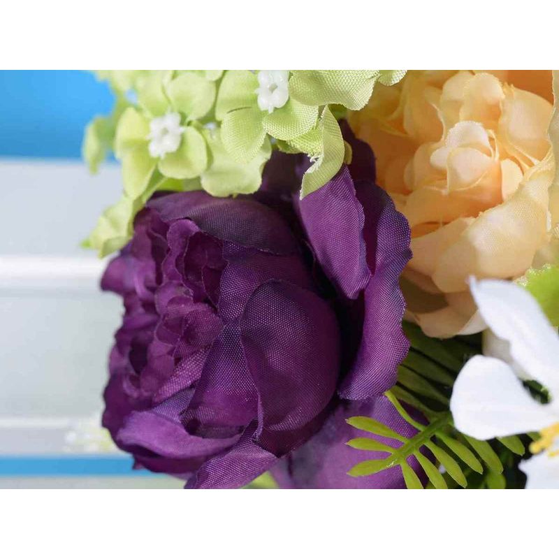 Casa si Gradina - Decoratiuni - Obiecte decorative - Plante artificiale - Set 2 buchete flori artificiale multicolore 36 cm - Infinity.ro