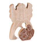 Casa si Gradina - Decoratiuni - Decoratiuni de sezon - Decoratiune Nasterea Domnului lemn natur maro 13.5x2x19 cm - Infinity.ro