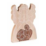 Casa si Gradina - Decoratiuni - Decoratiuni de sezon - Decoratiune Nasterea Domnului lemn natur maro 13.5x2x19 cm - Infinity.ro