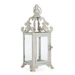 Casa si Gradina - Corpuri si surse de iluminat - Iluminat exterior - Felinare - Felinar metal gri vintage Eris 14x14x37h - Infinity.ro