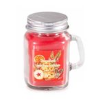 Casa si Gradina - Decoratiuni - Aromaterapie si lumanari - Lumanari si candele - Lumanare parfumata Craciun in borcan sticla aroma Fructe de Padure cm 7, 5 x 5, 5 x 8, 5 H - Infinity.ro
