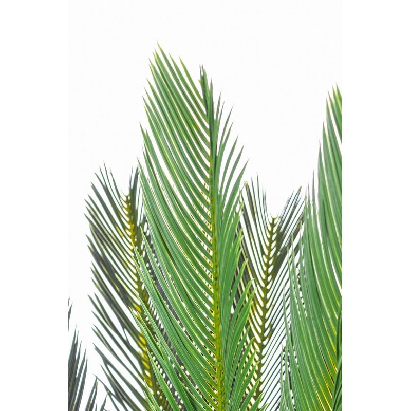 Casa si Gradina - Decoratiuni - Obiecte decorative - Plante artificiale - Palmier artificial Cycas cu 28 frunze in ghiveci 120 h - Infinity.ro