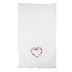 Casa si Gradina - Textile si covoare - Textile baie - Prosoape - Prosop maini si fata bumbac multicolor Inimioara 40x66 cm - Infinity.ro