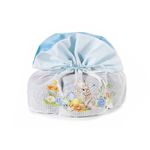 Market - Cadouri - Pungi cadou si accesorii - Saculet Paste multicolor, textil 30x23x30 cm - Infinity.ro