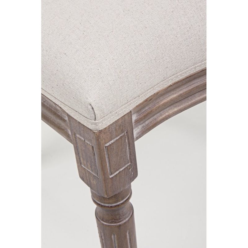 Casa si Gradina - Mobilier - Scaune si fotolii - Scaune - Scaun cu spatar din lemn si tapiterie bumbac Mathilde 48 cm x 46 cm x 96 h x 48 h - Infinity.ro