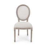 Casa si Gradina - Mobilier - Scaune si fotolii - Scaune - Scaun cu spatar din lemn si tapiterie bumbac Mathilde 48 cm x 46 cm x 96 h x 48 h - Infinity.ro