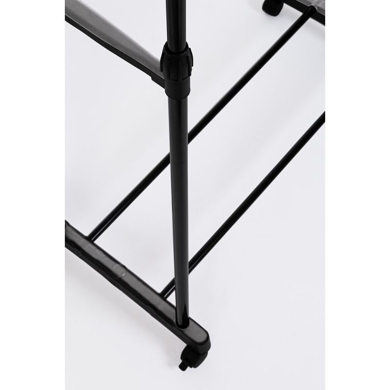 Casa si Gradina - Mobilier - Organizare si depozitare - Umerase si valeti - Suport haine otel negru Roald 80x42x90x160h - Infinity.ro