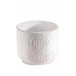Casa si Gradina - Gradinarit si plante - Plante si ghivece - Ghivece si suporturi - Ghiveci flori ceramica alba 13x10.5 cm - Infinity.ro
