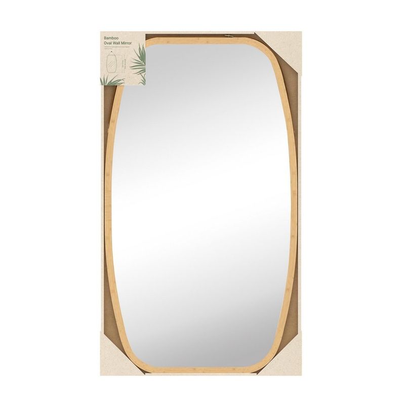 Casa si Gradina - Decoratiuni - Oglinzi - Oglinda perete bambus maro Desty 43.5x1.5x77 cm - Infinity.ro
