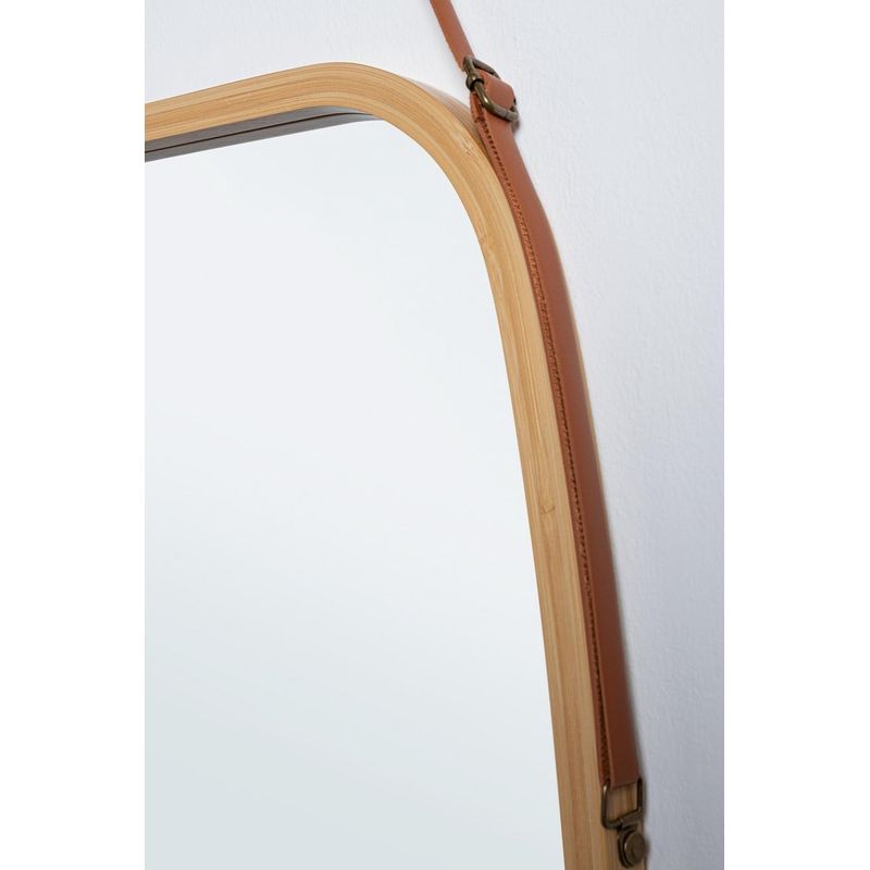 Casa si Gradina - Decoratiuni - Oglinzi - Oglinda perete bambus maro Desty 43.5x1.5x77 cm - Infinity.ro