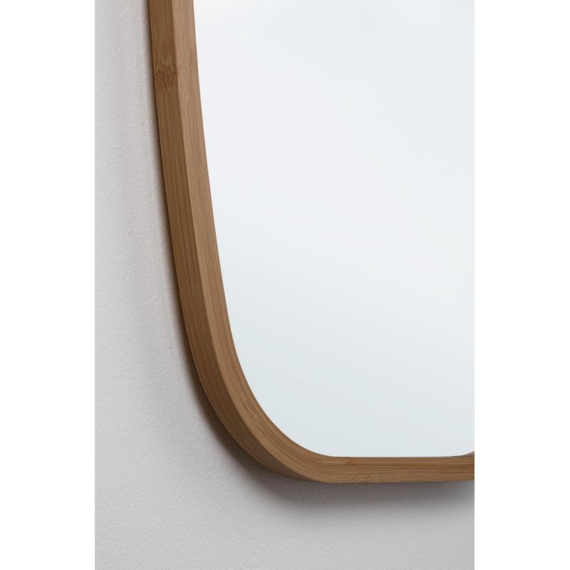 Casa si Gradina - Decoratiuni - Oglinzi - Oglinda perete bambus maro Desty 43.5x1.5x77 cm - Infinity.ro