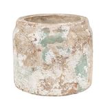 Casa si Gradina - Gradinarit si plante - Plante si ghivece - Ghivece si suporturi - Ghiveci flori teracota bej verde 11x9 cm - Infinity.ro