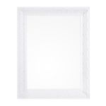 Casa si Gradina - Decoratiuni - Oglinzi - Oglinda decorativa perete cu rama alba patinata Miro 35x3x45 cm - Infinity.ro