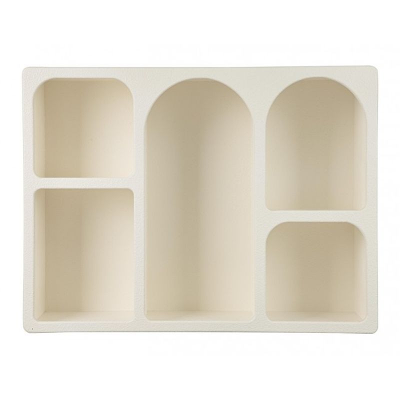 Casa si Gradina - Mobilier - Biblioteci si rafturi - Etajere - Etajera mdf alb crem 80x24x60 cm - Infinity.ro