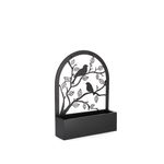 Casa si Gradina - Gradinarit si plante - Plante si ghivece - Ghivece si suporturi - Suport ghivece flori metal negru Rosalinda 30.5x8.5x41 cm - Infinity.ro