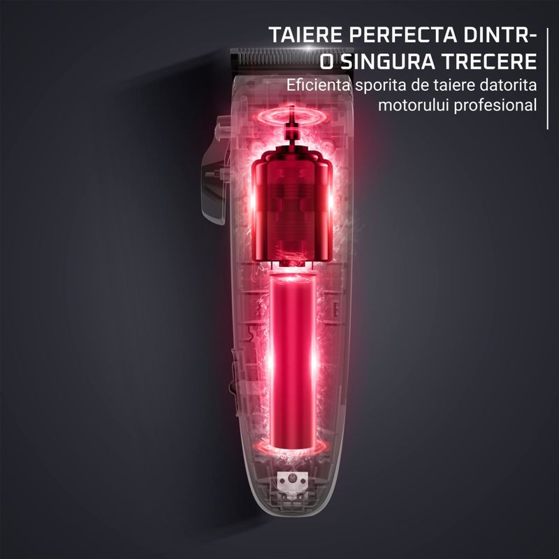 Ingrijire personala si Cosmetice - Aparate si accesorii ingrijire personala - Aparate de ras si tuns - Aparate de tuns - Aparat de tuns Rowenta x Karl Lagerfeld Barber Experience TN155LE0, 6500 rpm, autonomie 150 min, 6 piepteni ficsi, 6 - Infinity.ro
