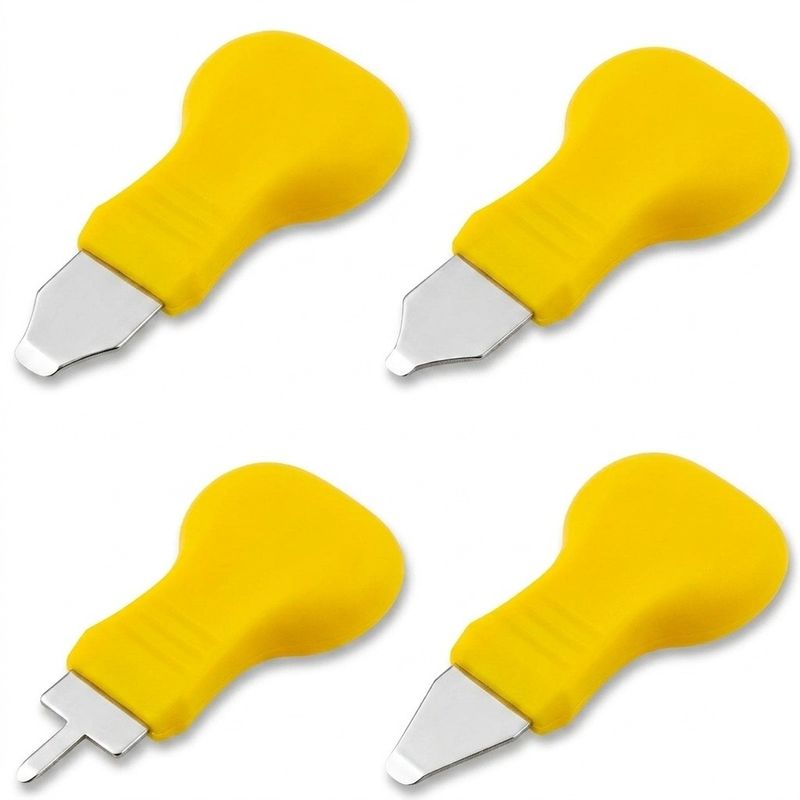 Auto si Moto - Reparatii si depanare - Scule auto - Scule si truse auto - Set 4 unelte desfacere carcase chei auto Techstar, lame metalice pentru telecomenzi si chei tip briceag, maner ergonomic - Infinity.ro