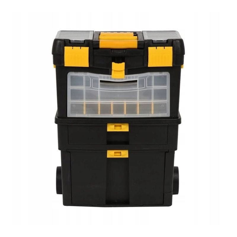 Casa si Gradina - Constructii - Depozitare, transport si protectie - Organizatoare si cutii scule - Carucior de scule cu 3 compartimente si organizer KraftDele KD1075, mobil pentru atelier, garaj si interventii rapide - Infinity.ro