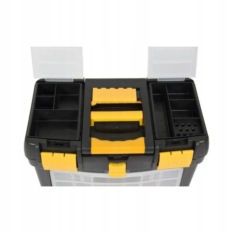 Casa si Gradina - Constructii - Depozitare, transport si protectie - Organizatoare si cutii scule - Carucior de scule cu 3 compartimente si organizer KraftDele KD1075, mobil pentru atelier, garaj si interventii rapide - Infinity.ro