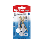 Casa si Gradina - Constructii - Feronerie si accesorii - Suruburi, dibluri si accesorii uz general - Set fixare articole ceramice Fischer S 8 D 70 WCR cu surub 6x70 mm - Infinity.ro