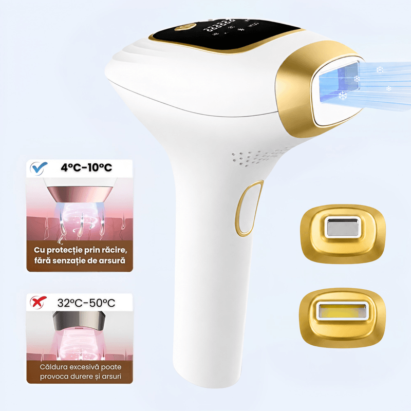 Ingrijire personala si Cosmetice - Aparate si accesorii ingrijire personala - Epilatoare si accesorii - Epilatoare - Epilator IPL, 9 Niveluri, Moduri HR/SC/RA,Capete Magnetice,Tehnologie de Racire,999.999 Impulsuri,Epilare Fara Durere - Infinity.ro
