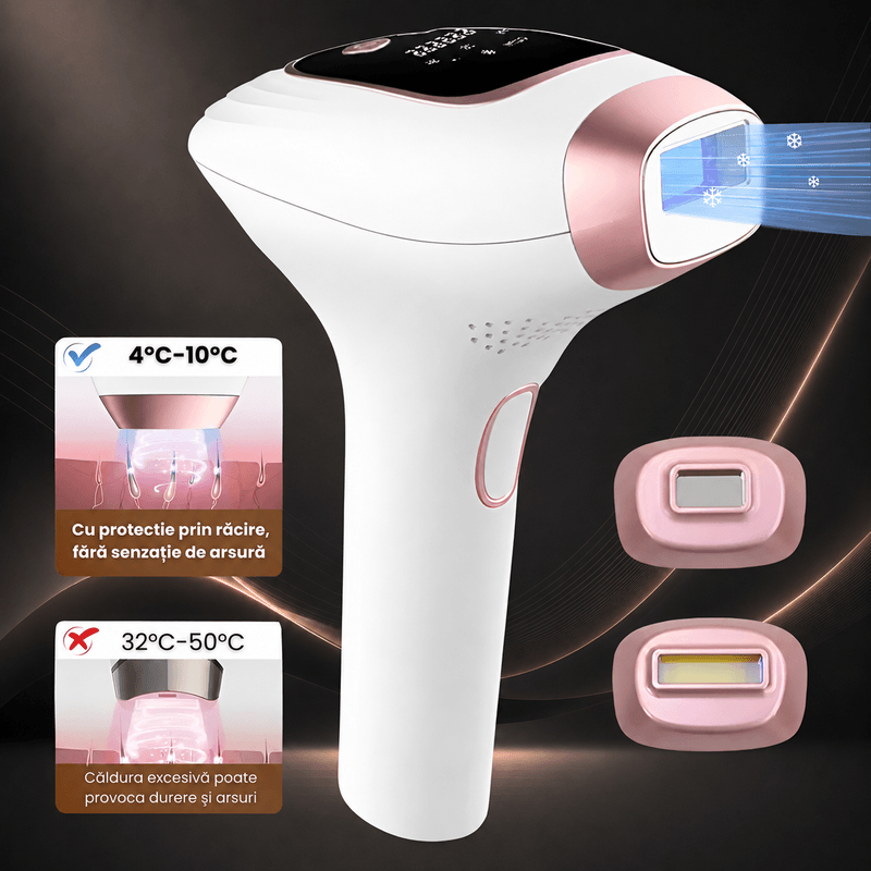 Ingrijire personala si Cosmetice - Aparate si accesorii ingrijire personala - Epilatoare si accesorii - Epilatoare - Epilator IPL , 9 Niveluri ,Moduri HR/SC/RA,Capete Magnetice,Tehnologie de Racire ,999.999 Impulsuri,Epilare Fara Durere - Infinity.ro