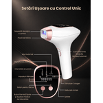 Ingrijire personala si Cosmetice - Aparate si accesorii ingrijire personala - Epilatoare si accesorii - Epilatoare - Epilator IPL , 9 Niveluri ,Moduri HR/SC/RA,Capete Magnetice,Tehnologie de Racire ,999.999 Impulsuri,Epilare Fara Durere - Infinity.ro