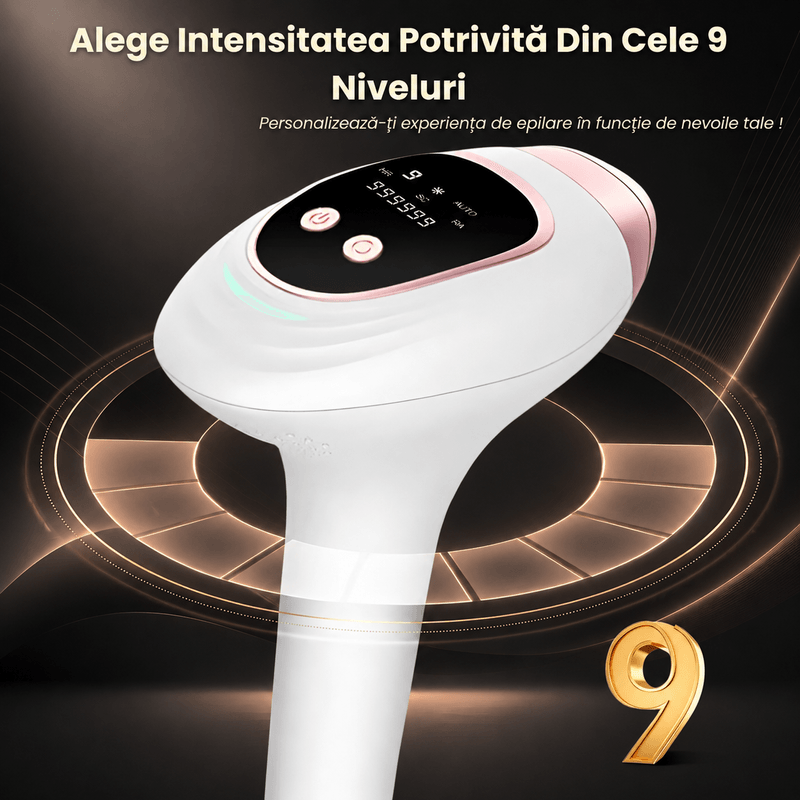 Ingrijire personala si Cosmetice - Aparate si accesorii ingrijire personala - Epilatoare si accesorii - Epilatoare - Epilator IPL , 9 Niveluri ,Moduri HR/SC/RA,Capete Magnetice,Tehnologie de Racire ,999.999 Impulsuri,Epilare Fara Durere - Infinity.ro