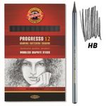 Carti si Birotica - Birotica - Instrumente de scris - Creioane - Set 12 Creioane Grafit Fara Lemn Koh-I-Noor Progresso HB, Diametru Mina 7.1 mm, Corp Rotund Lacuit - Infinity.ro