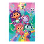 Jucarii, Copii si Bebe - Jucarii si jocuri - Jocuri si puzzle - Puzzle - Set 2 Puzzle-uri Gabby's Dollhouse Disco Party DINO TOYS, 24 si 48 Piese, Licenta Oficiala DreamWorks - Infinity.ro