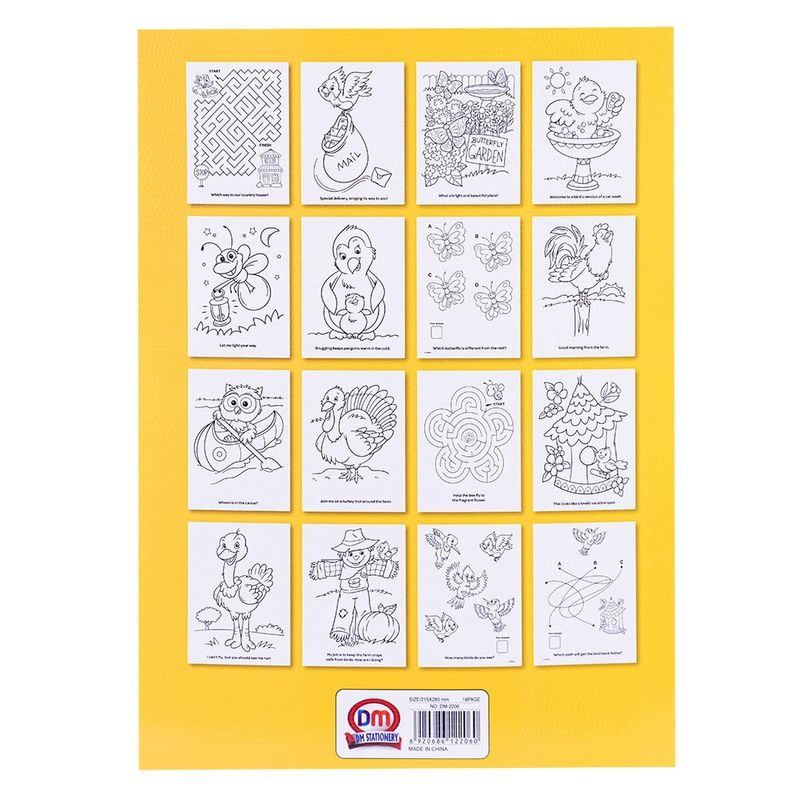 Carti si Birotica - Carti - Carti pentru copii - Carti de colorat - Caiet de Colorat si Activitati Educational A4 S-COOL, 8 File (16 Pagini), Diverse Modele (Pasari, Animale, Ferma, Zoo) - Infinity.ro