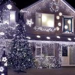Casa si Gradina - Decoratiuni - Decoratiuni de sezon - Instalatie luminoasa de Craciun tip Perdea Franjurata, 12 m x 0.7 m, 300 leduri mici, Alb rece - Infinity.ro