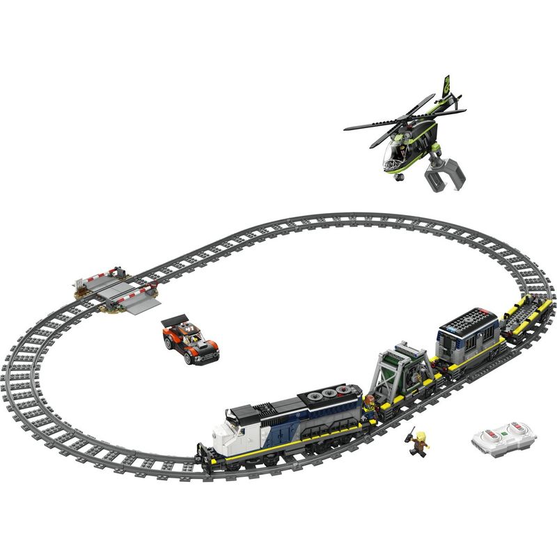 Jucarii, Copii si Bebe - Jucarii si jocuri - Seturi de constructie si cuburi - Seturi de constructie - LEGO City Jaf in Trenul Politiei 60508 Set Tren Electric 1313 Piese - Infinity.ro