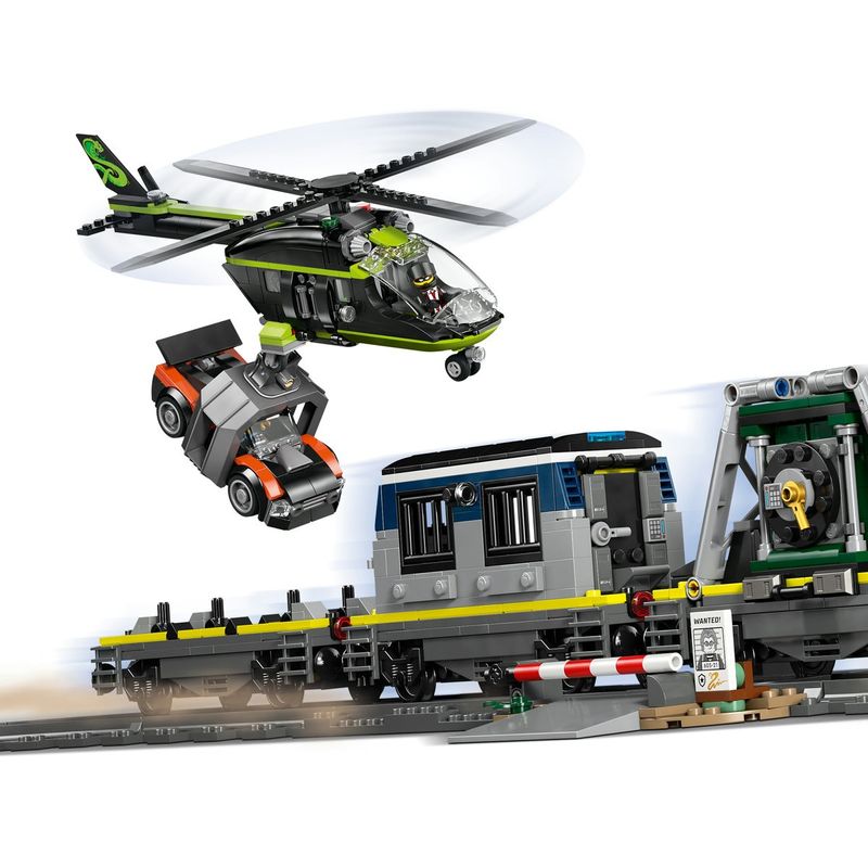 Jucarii, Copii si Bebe - Jucarii si jocuri - Seturi de constructie si cuburi - Seturi de constructie - LEGO City Jaf in Trenul Politiei 60508 Set Tren Electric 1313 Piese - Infinity.ro