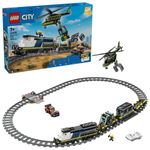 Jucarii, Copii si Bebe - Jucarii si jocuri - Seturi de constructie si cuburi - Seturi de constructie - LEGO City Jaf in Trenul Politiei 60508 Set Tren Electric 1313 Piese - Infinity.ro