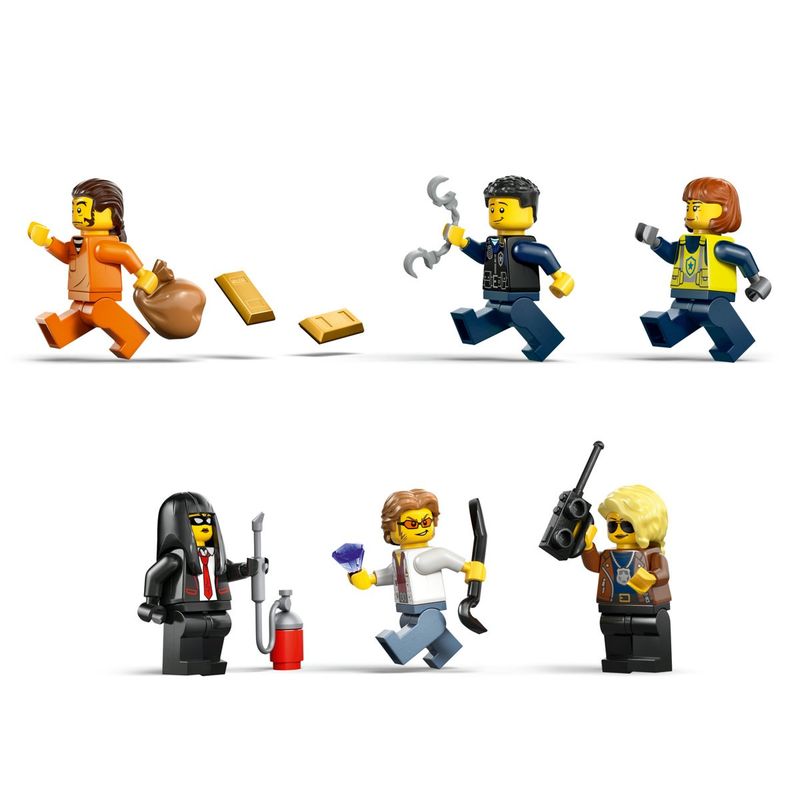 Jucarii, Copii si Bebe - Jucarii si jocuri - Seturi de constructie si cuburi - Seturi de constructie - LEGO City Jaf in Trenul Politiei 60508 Set Tren Electric 1313 Piese - Infinity.ro