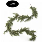 Casa si Gradina - Decoratiuni - Decoratiuni de sezon - Ghirlanda decorativa, de Craciun, crengute de conifer artificial cu aspect natural, verde, 270 cm, WSN33 - Infinity.ro